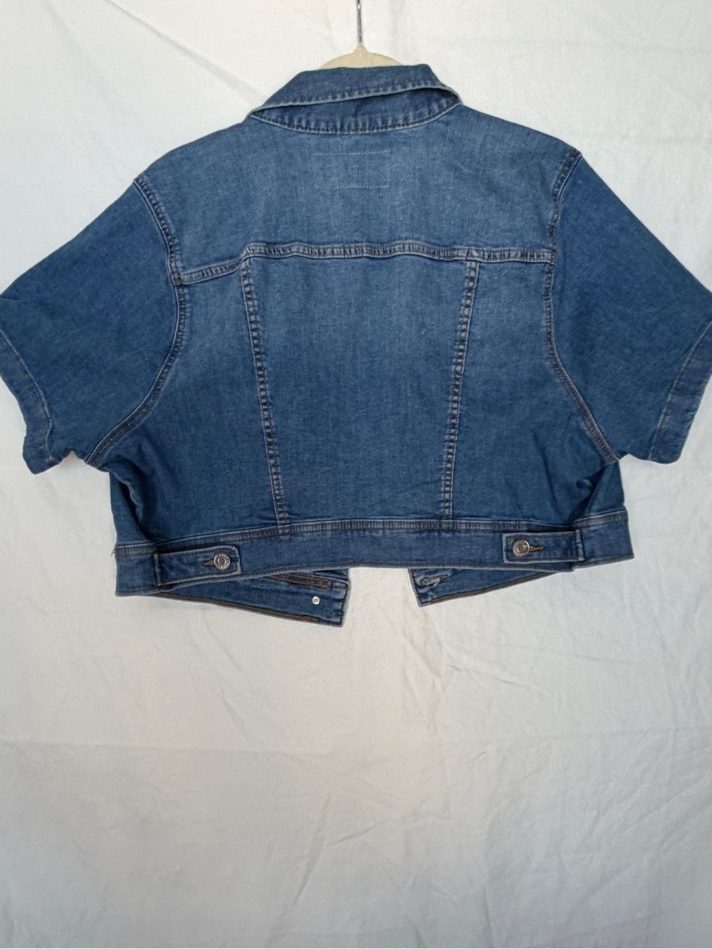 Torrid Indigo Cropped Denim Jacket Size 2. ( 18-20) like new - Picture 4 of 5